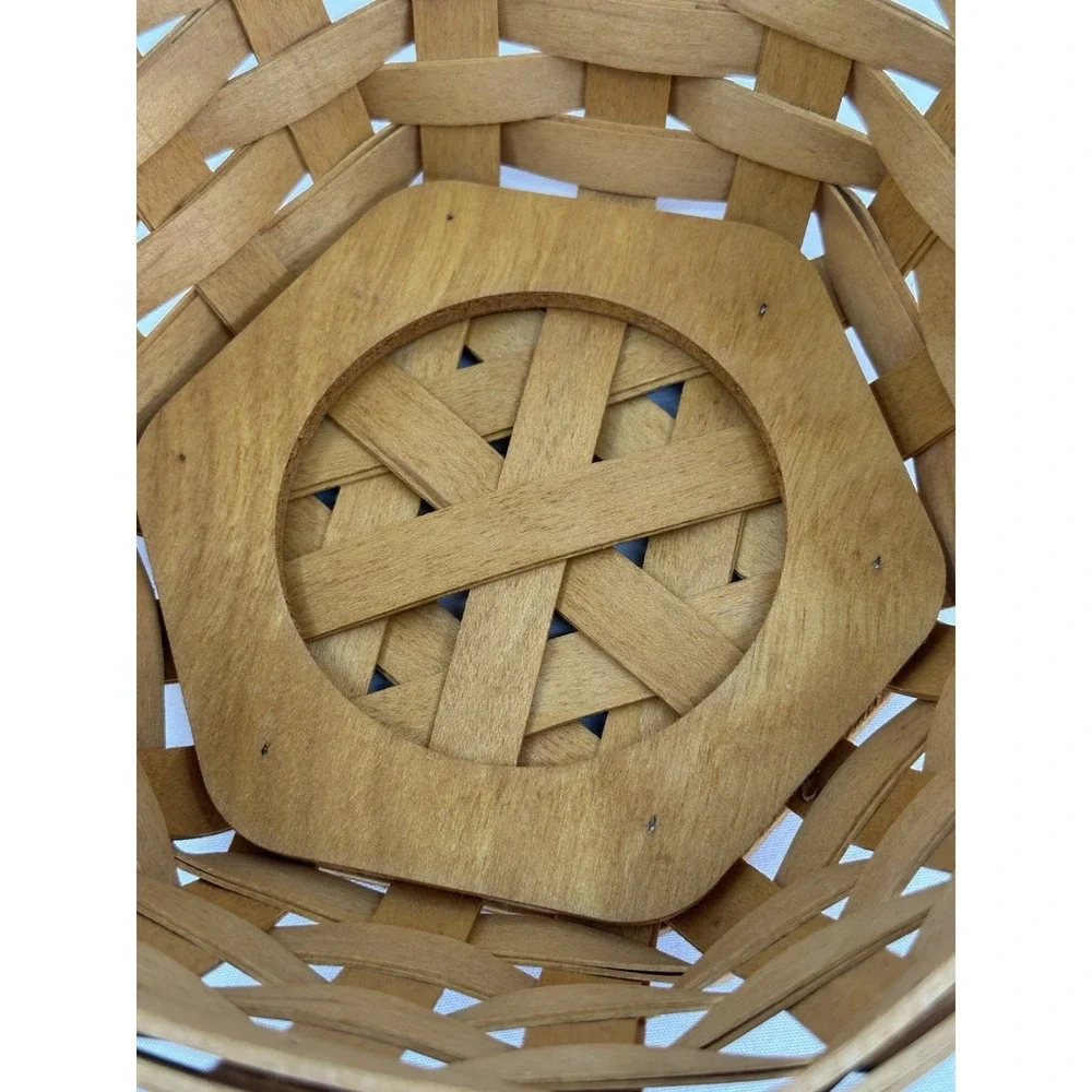 2002‎ Longaberger Hexagon Basket with Plastic Protector – 6